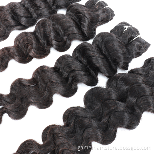 Rshow Loose Deep 8''-34'' Wholesale Virgin Full Cuticle 9A Human Hair Bundles Brazilian Loose Deep For Black Women Peruvian Hair